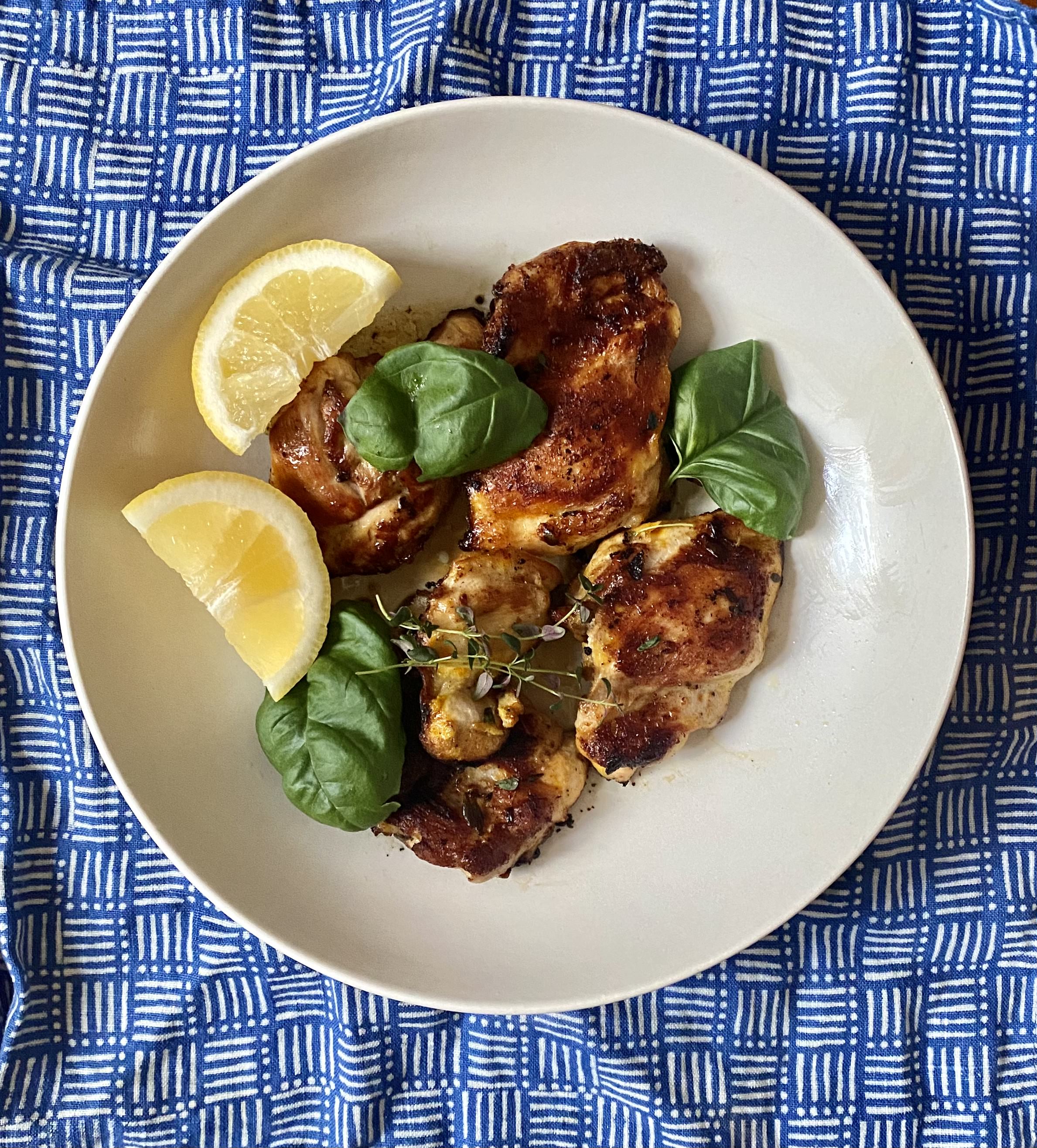 Saffron Thyme Grilled Chicken