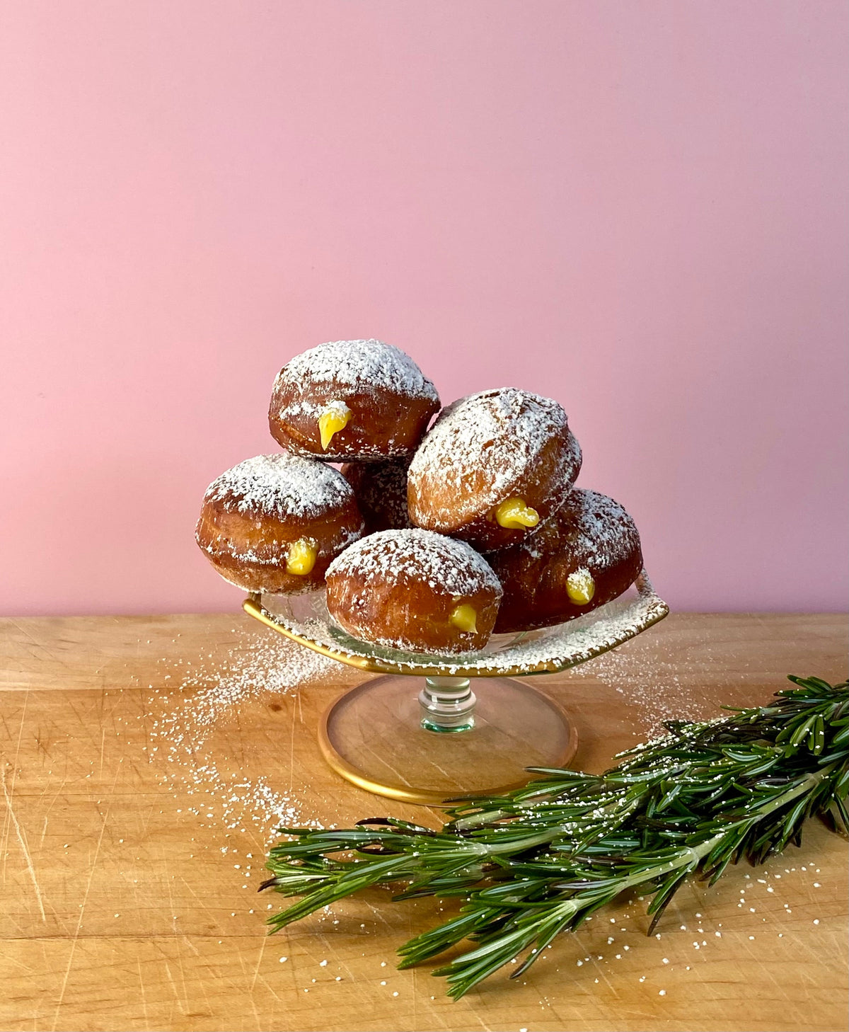 Saffron Sufganiyot with Lemon Curd | Lemonfair Saffron Co.