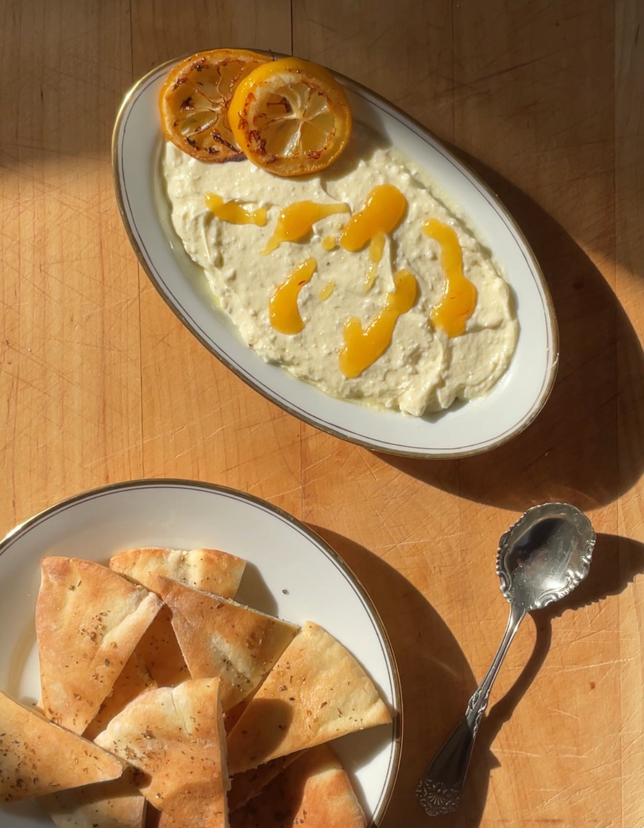 Whipped Feta with Saffron Honey