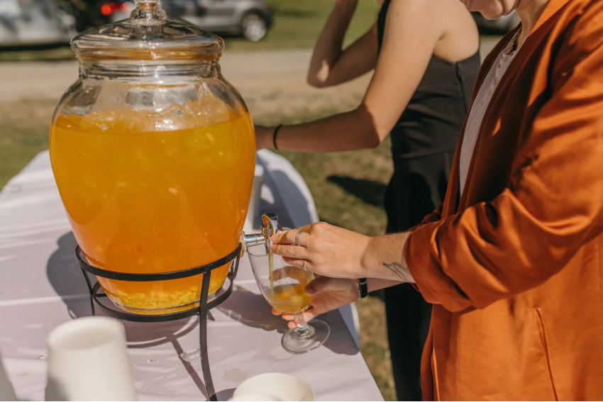 lemonfair saffron spritz summer drink refreshing