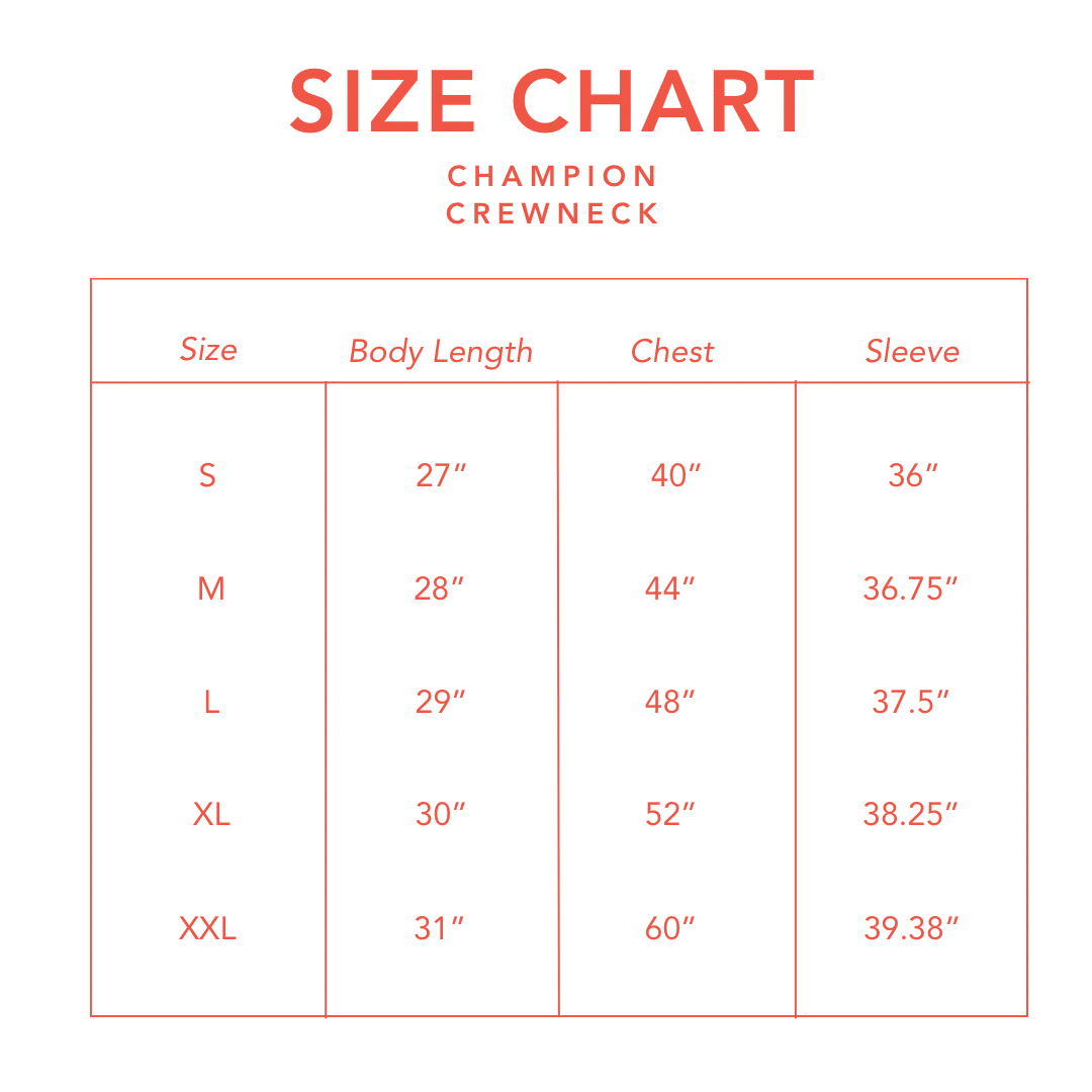 Champion Crewneck - Lemonfair Saffron Co.