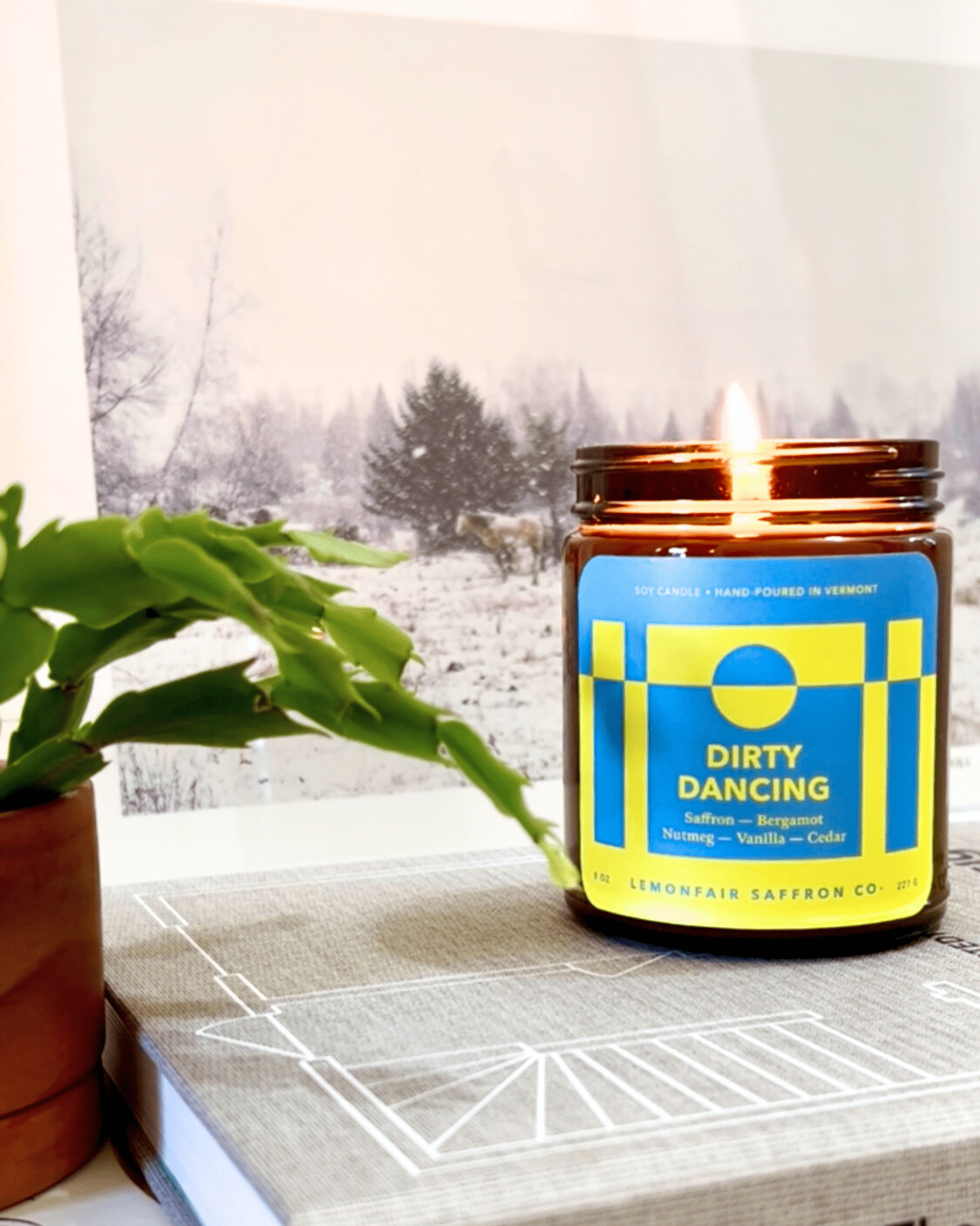 Dirty Dancing Saffron Scented Candle 100% Soy Wax