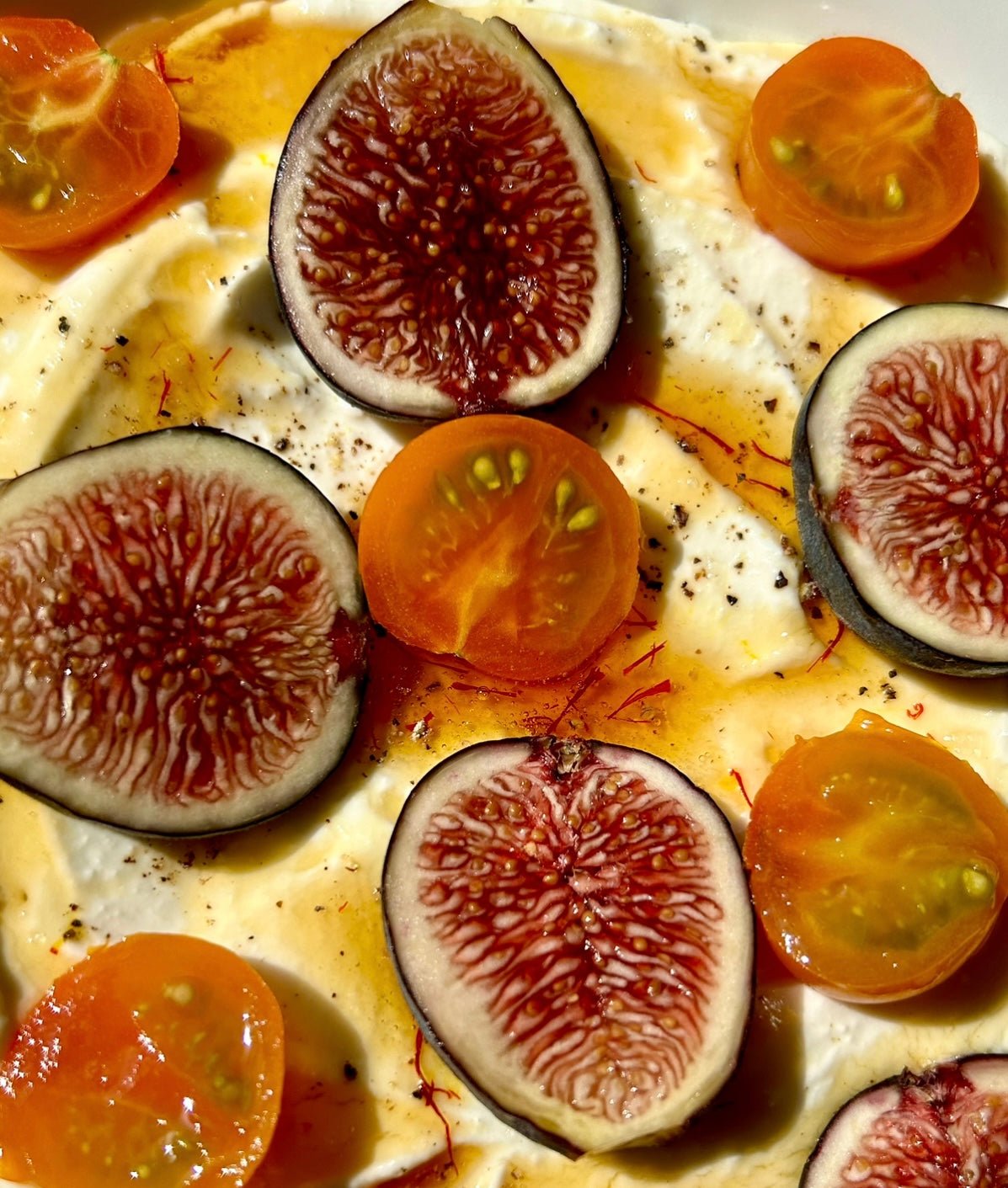 whipped ricotta with saffron honey - Lemonfair Saffron Co.